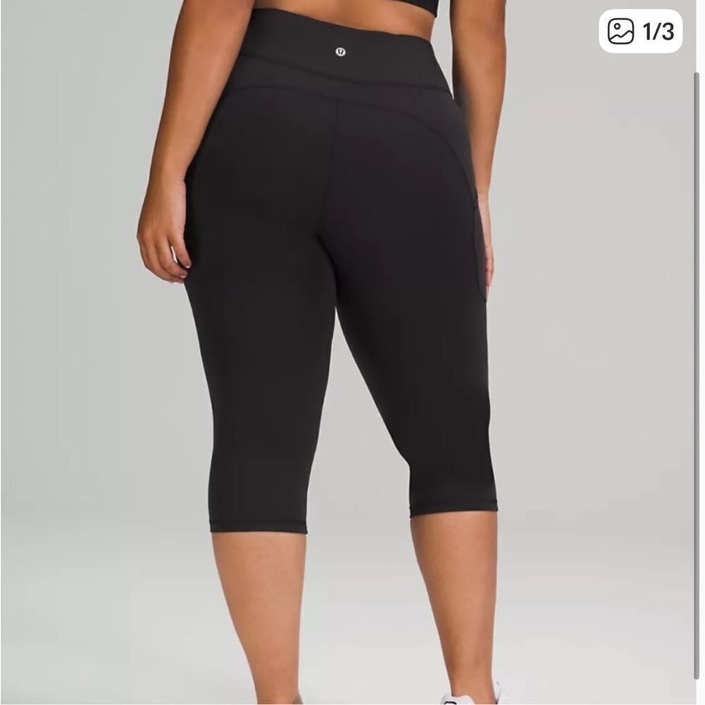 Lululemon Invigorate Hi Rise Crop Legging Black